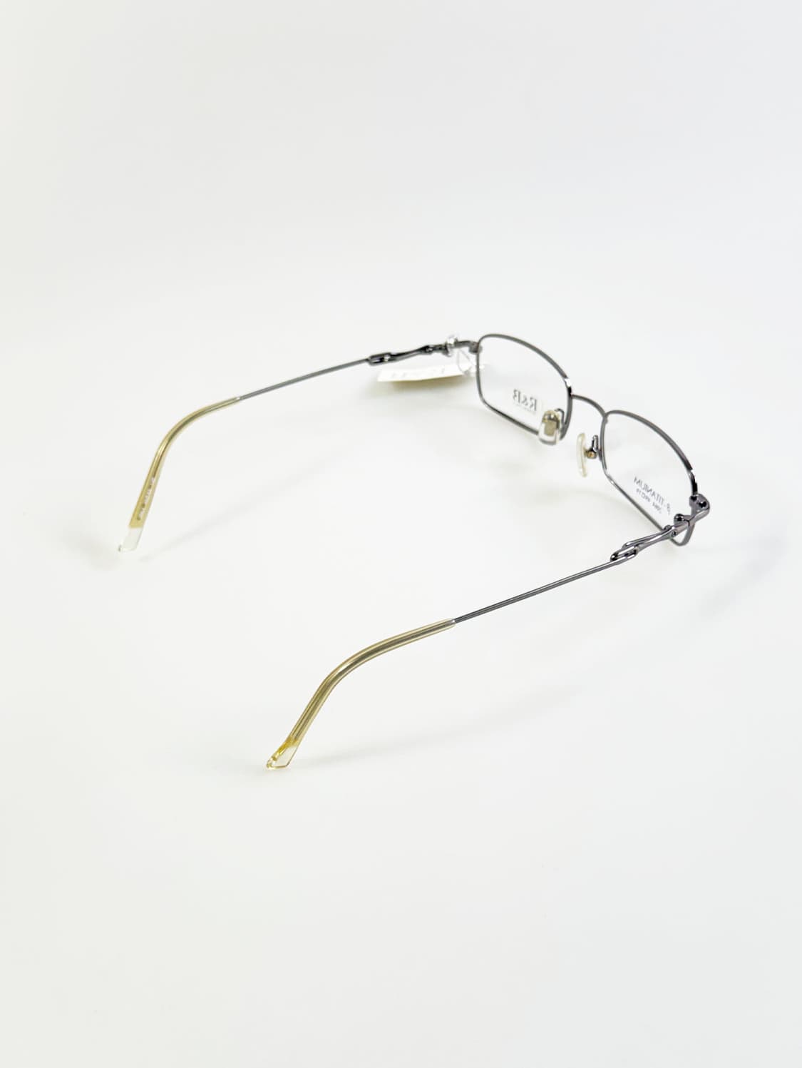 R&B EYEWEAR 다크실버 베타 티늄 슬림 스퀘어 빈티지 안경 상품이미지4