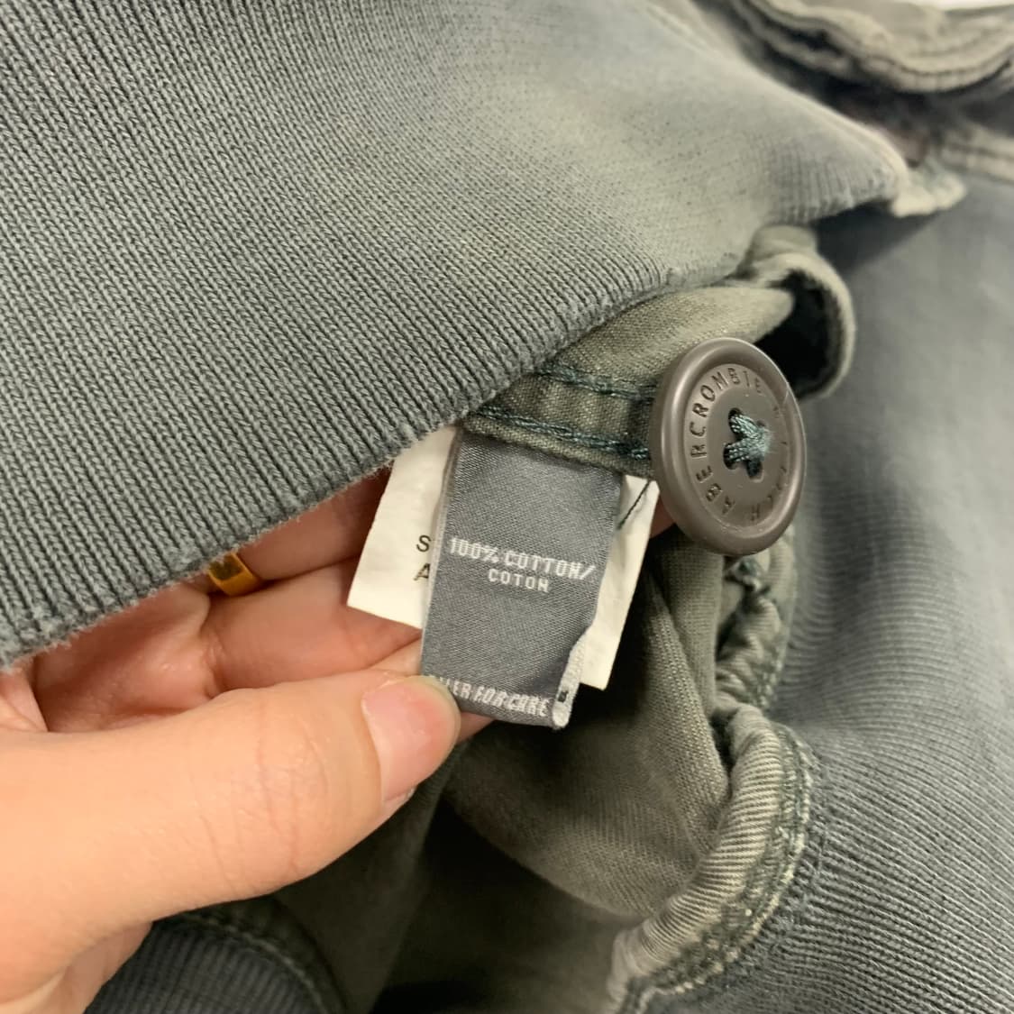 아베크롬비 카키 블루종 봄버 자켓 상품이미지6