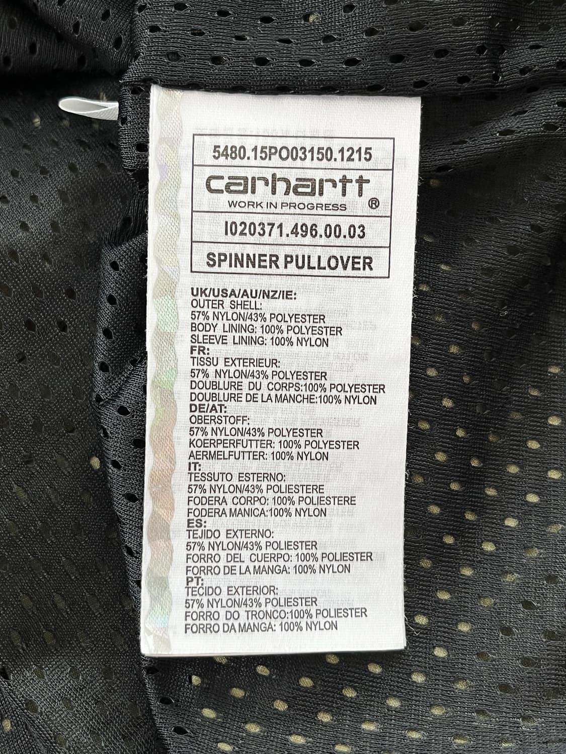 칼하트 스피너 풀오버 아노락 Carhartt Spinner Pullove 상품이미지4