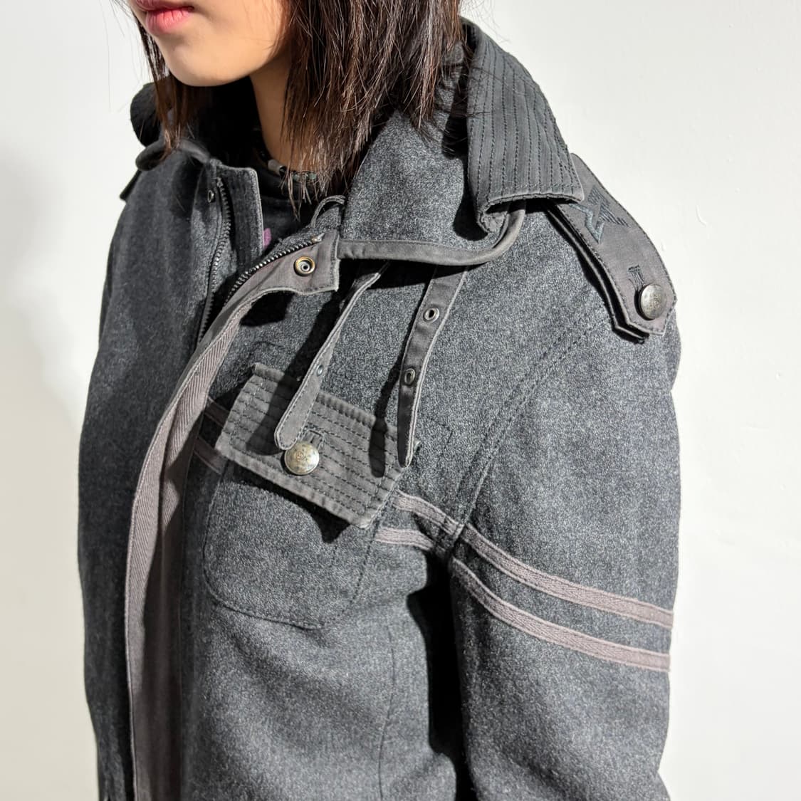 아르마니 익스체인지 밀리터리 울 자켓 상품이미지4