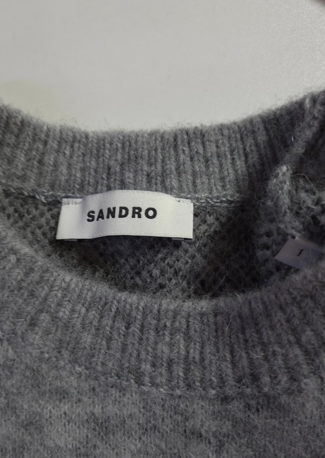 산드로 플로러 알파카 풀오버 니트 탑 1 사이즈 상품이미지8
