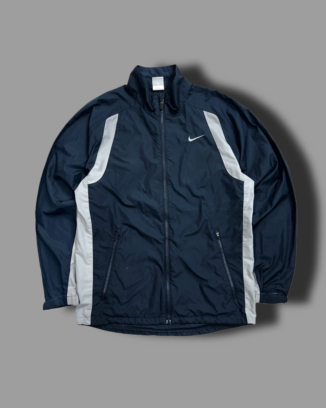 나이키 00s 네이비 그레이 배색 바람막이 L 상품이미지4