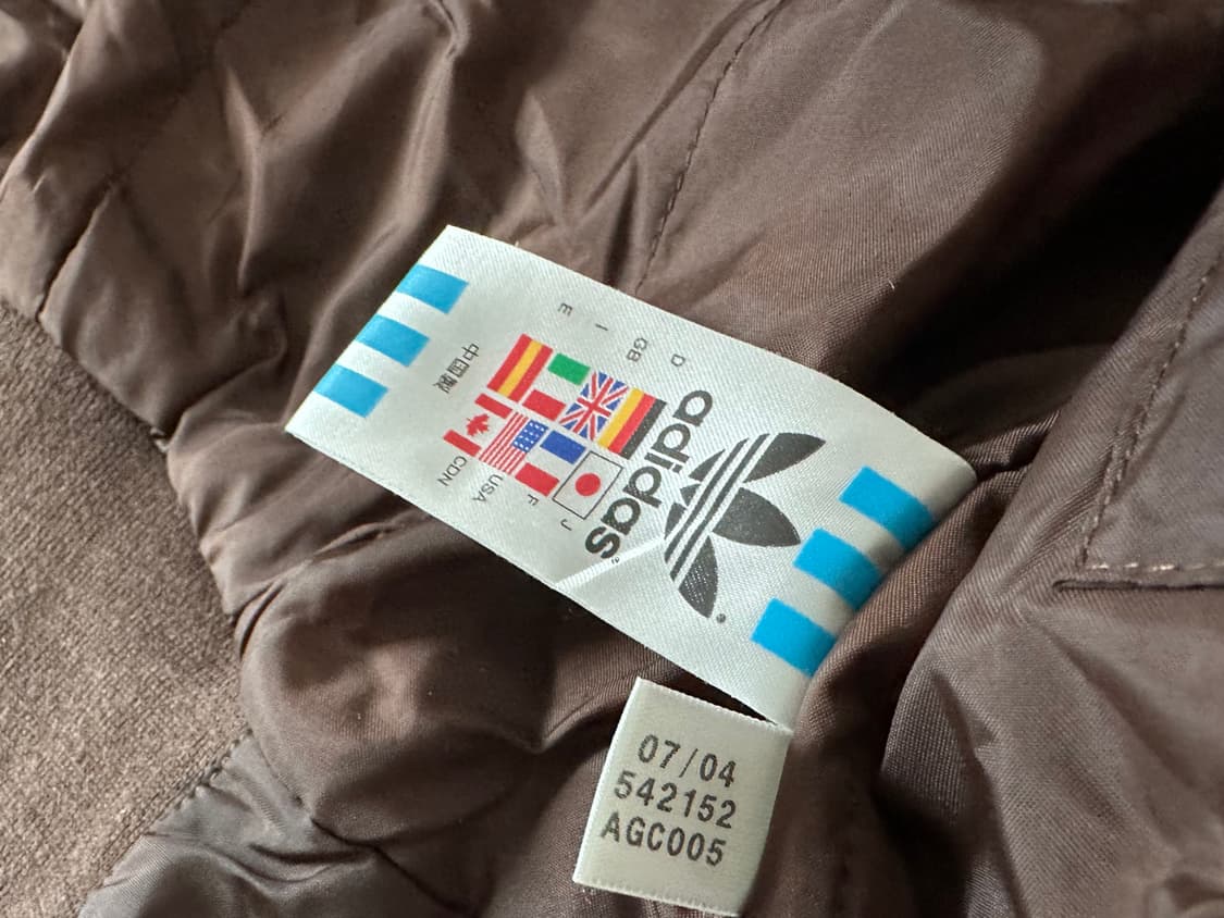 Adidas 아디다스 브라운 누빔 바람막이 점퍼 상품이미지4