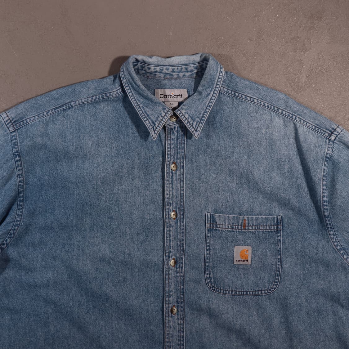 칼하트 데님 반팔셔츠 상품이미지2