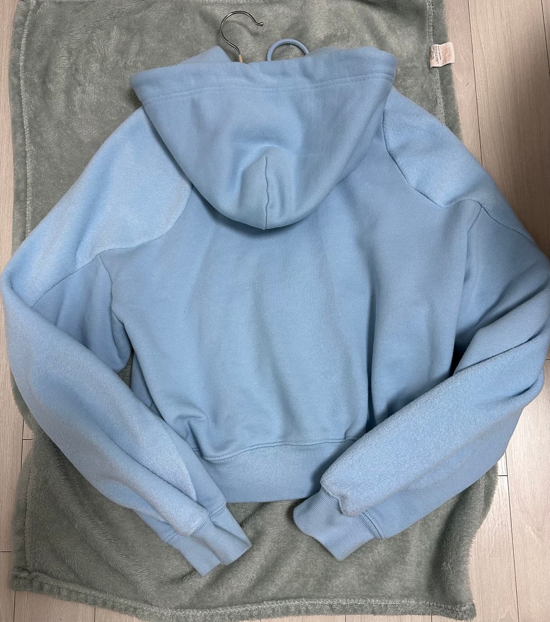 [S] 기준 Flow Zip-Up Hoodie Sky Blue 상품이미지5
