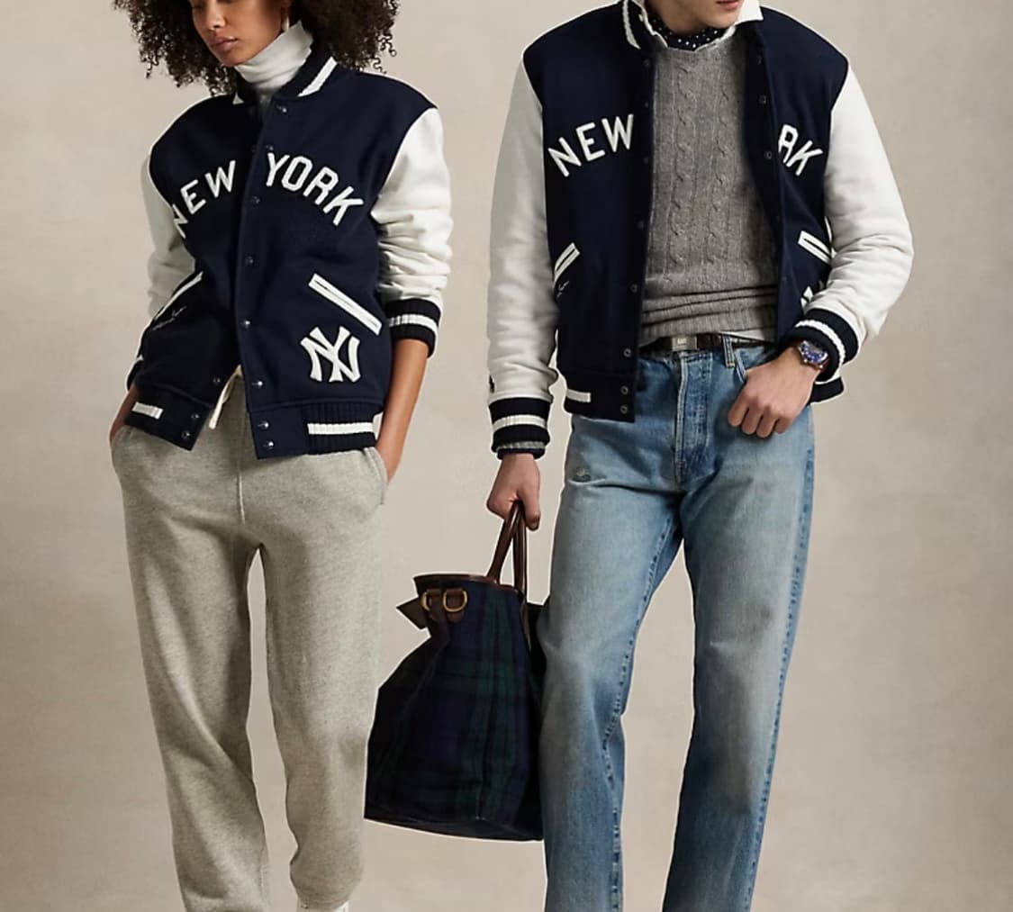 (XXL) 폴로 랄프로렌 x MLB  양키스 스타디움 플리스 자켓 상품이미지3