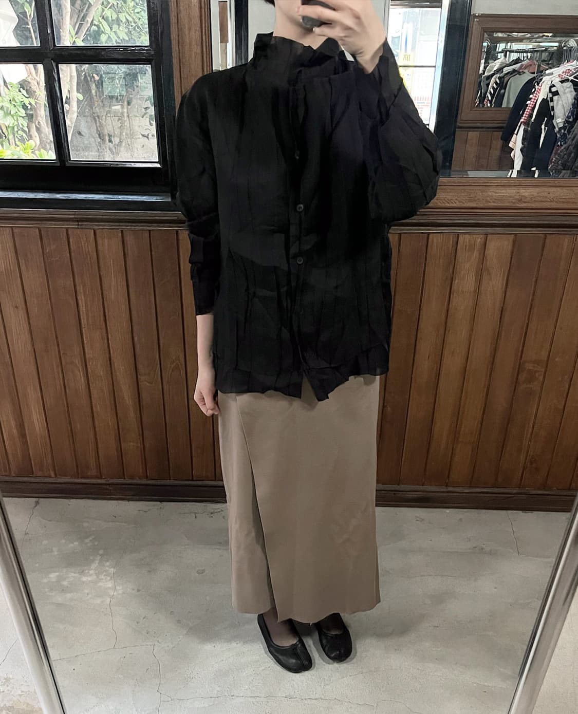 AURALEE wool smooth knit skirt 상품이미지2