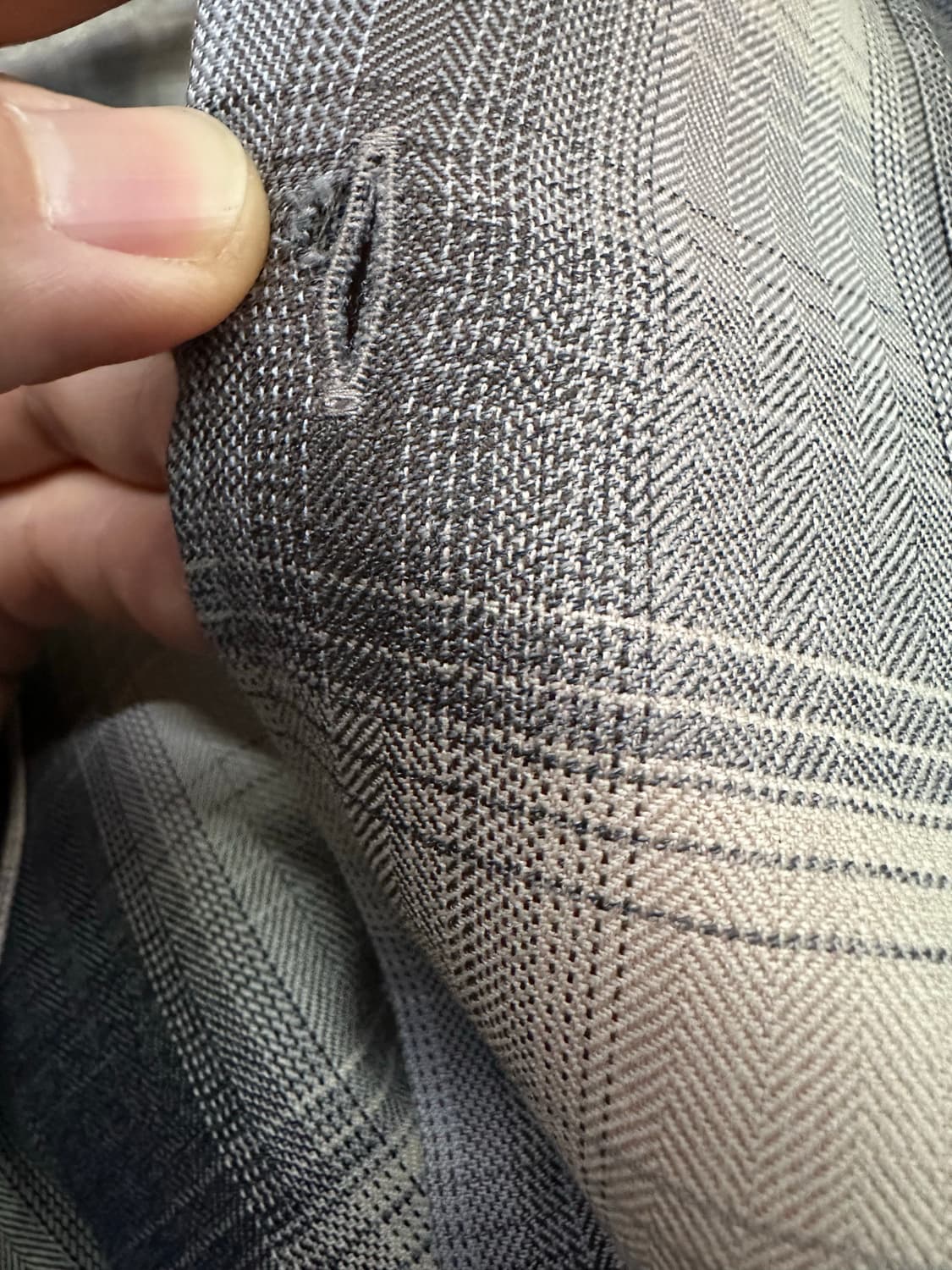 [4]24AW 오라리 슈퍼 라이트 울 체크 셔츠 베이지 블루 체크 상품이미지7