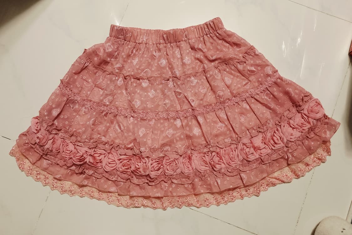 axes femme 로즈핑크 스커트  상품이미지2