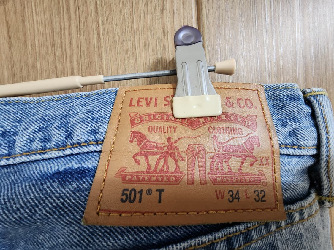 (34)리바이스 501 T 빈티지 데미지 데님 팬츠 상품이미지6