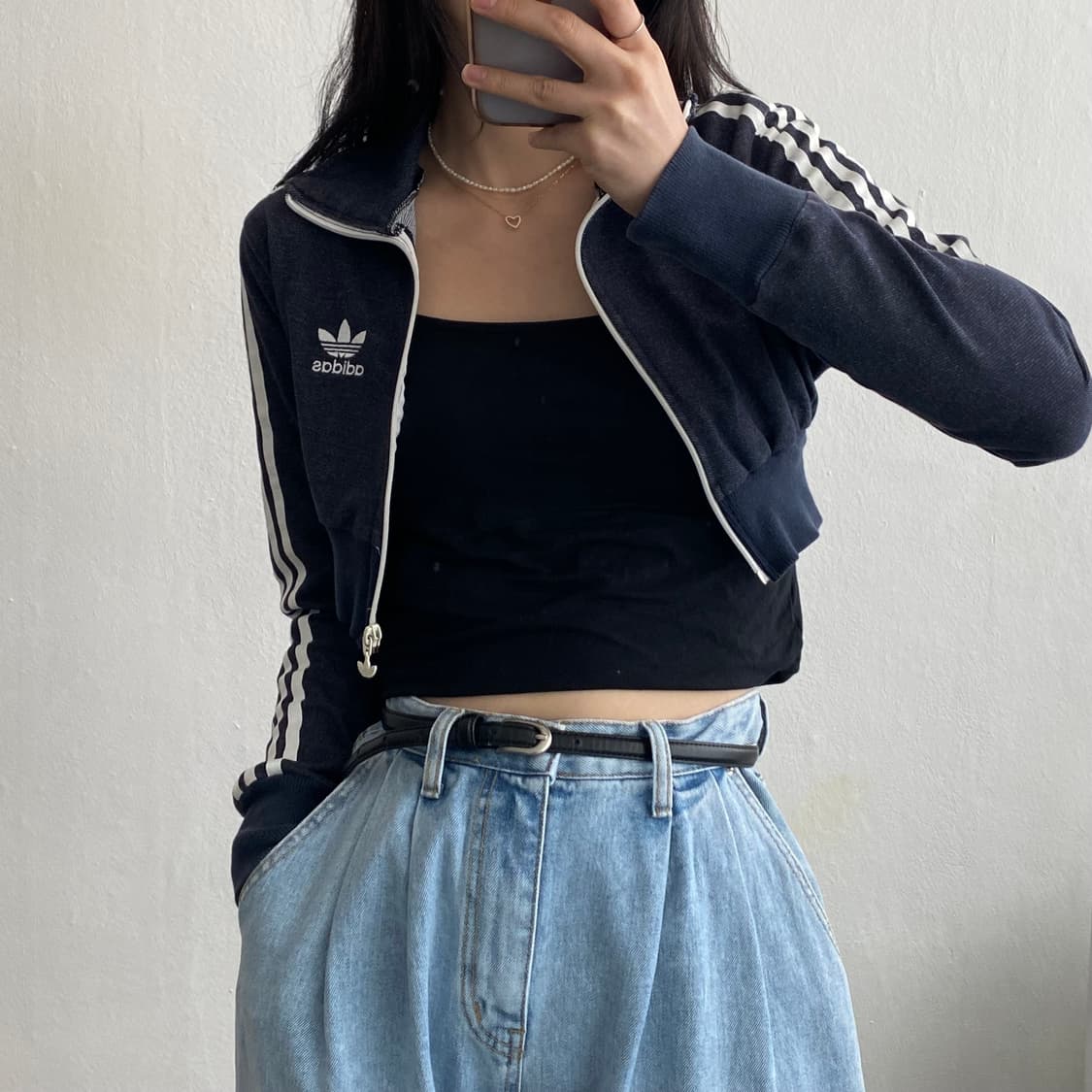 90) 아디다스 데님져지 크롭져지 A2437 상품이미지4