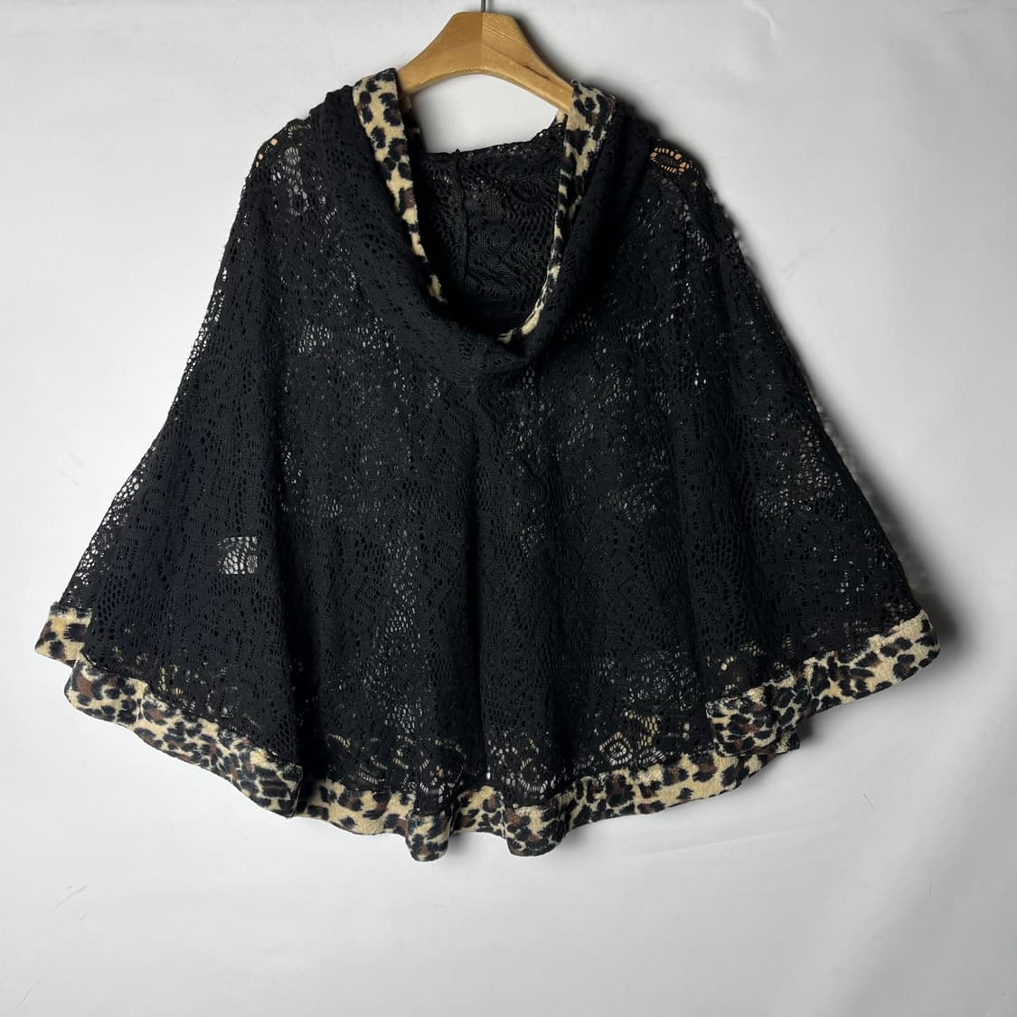 [AIRLY momo] 갸루 레오파드 펀치 케이프 상품이미지2