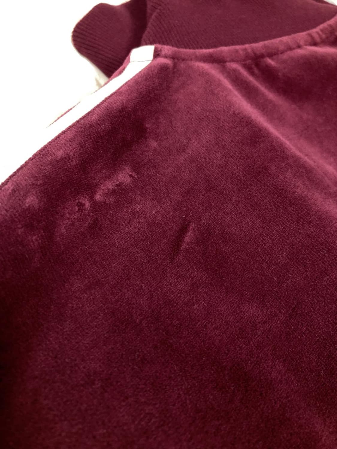 아디다스 벨벳 버건디 져지 와인 자켓 집업 트랙탑 상품이미지8