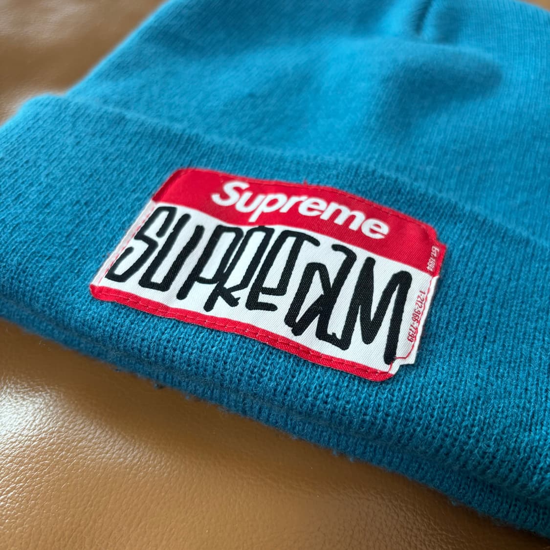 슈프림 비니 모자 곤즈 네임택 틸 상품이미지2