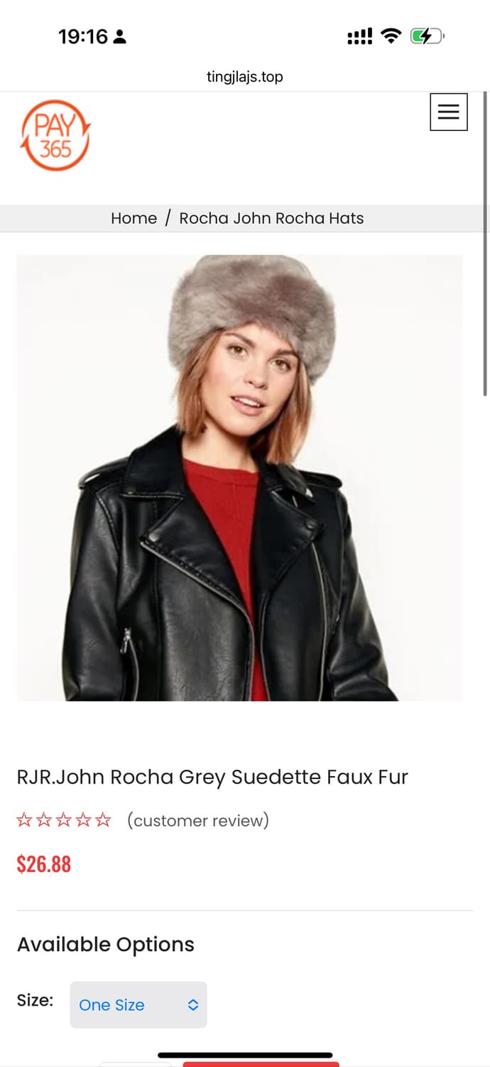 빈티지 RJR.John Rocha 인조퍼 몽골 모자 군밤모자 상품이미지5