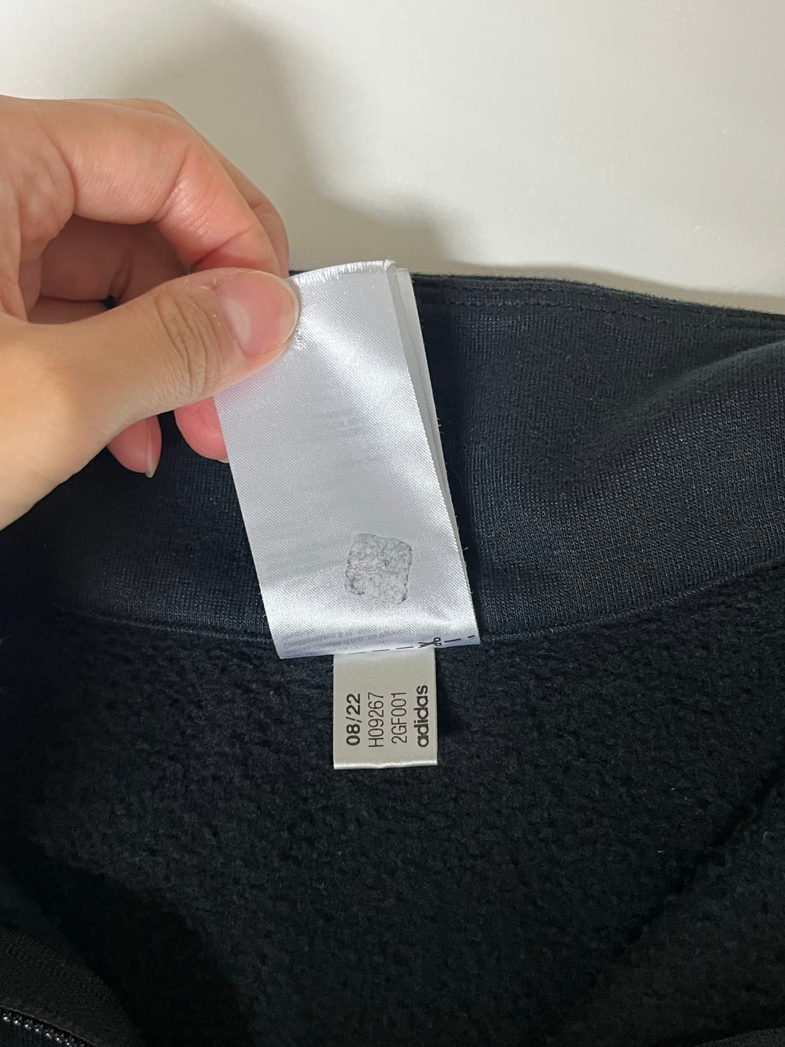 2XL) 아디다스 에센셜 우먼 플리스 하프집업 블랙 상품이미지5