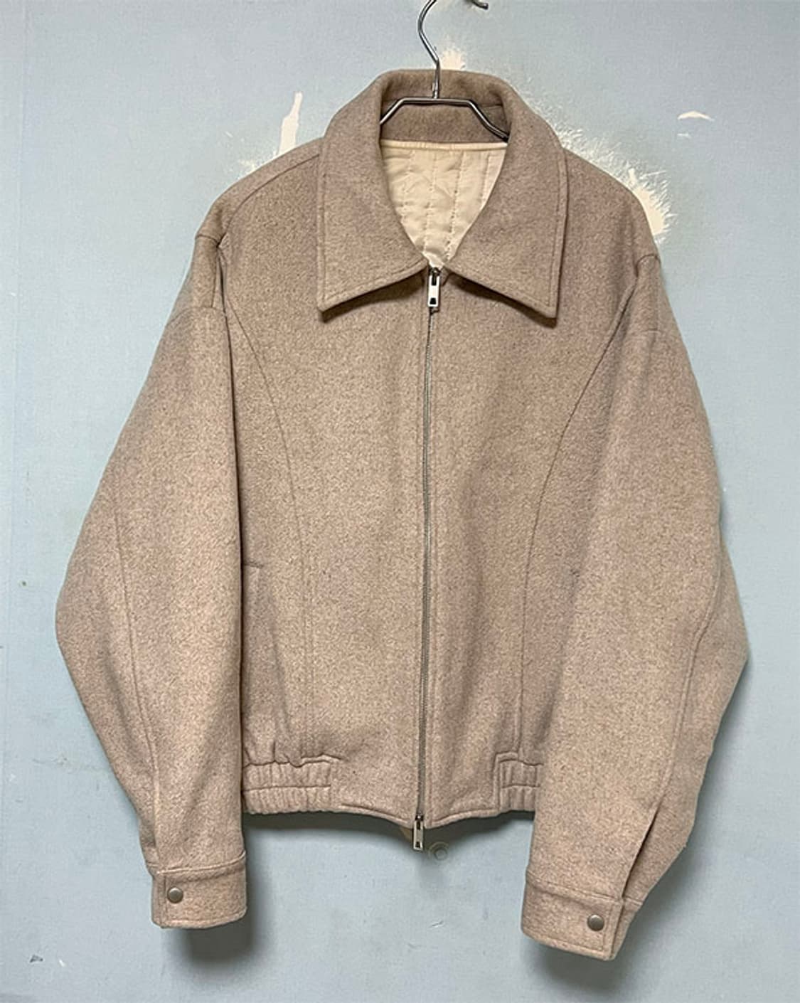 라퍼지스토어 남자 울 모직블루종 오버핏 누빔자켓 L 100-105  상품이미지1