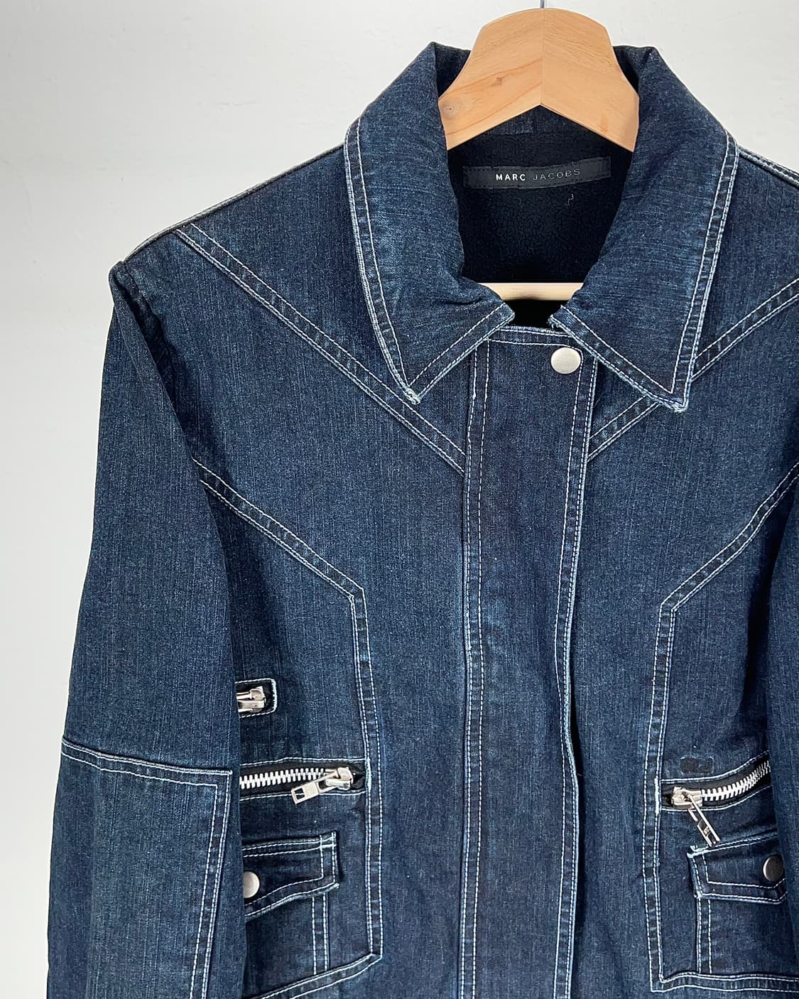 마크 제이콥스 미드나잇 라인 집 셰르파 데님 봄버 자켓 상품이미지2