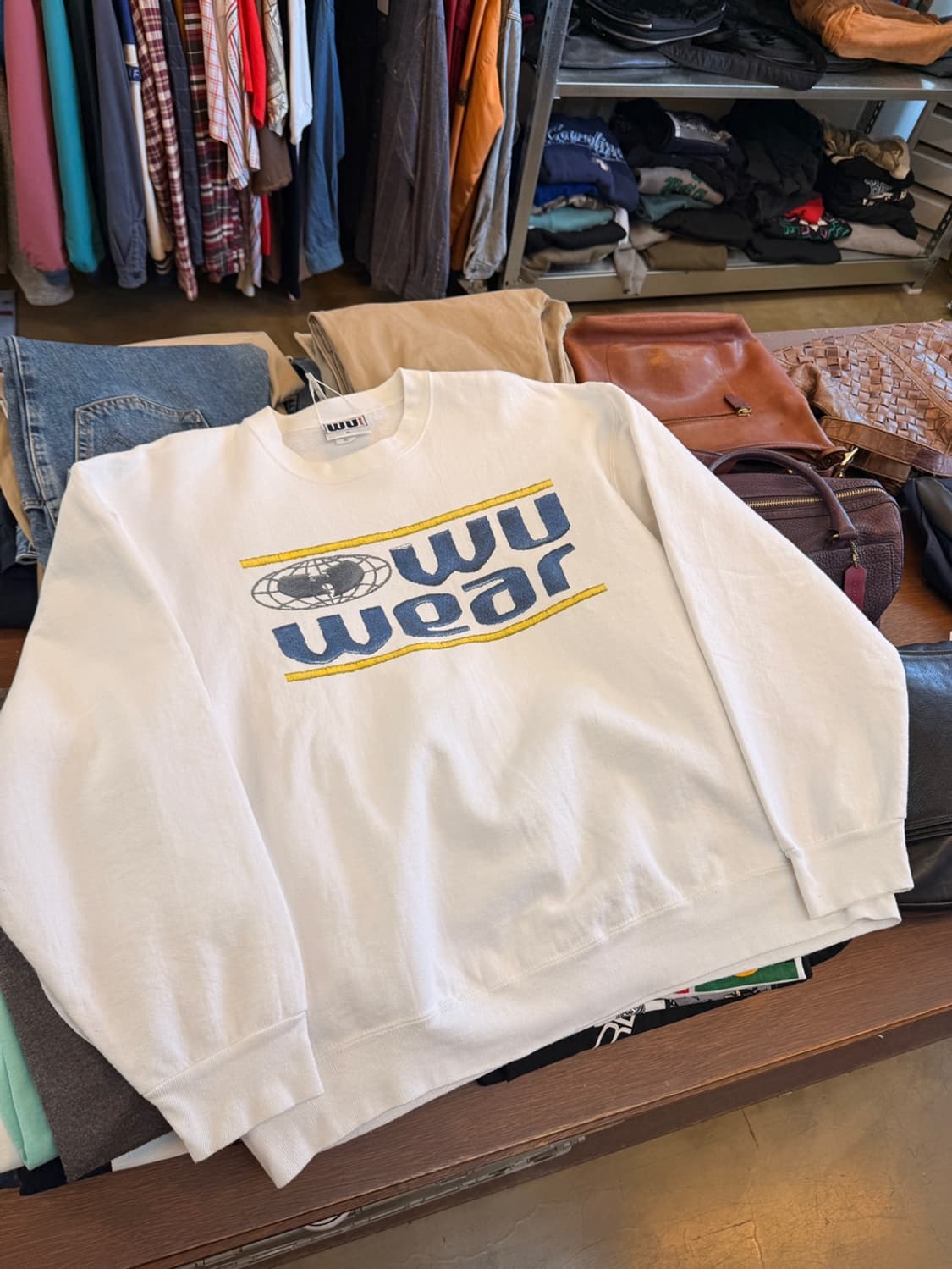  90s wu wear 우웨어 우탱클랜 usa 스웻셔츠 xl 상품이미지1
