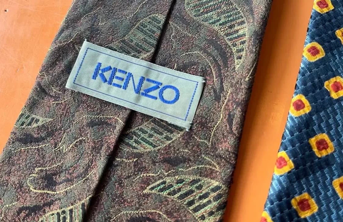 빈티지 타이 4종 (겐죠, 에르메네질도제냐, 리키엘옴므, 랑방)  상품이미지7