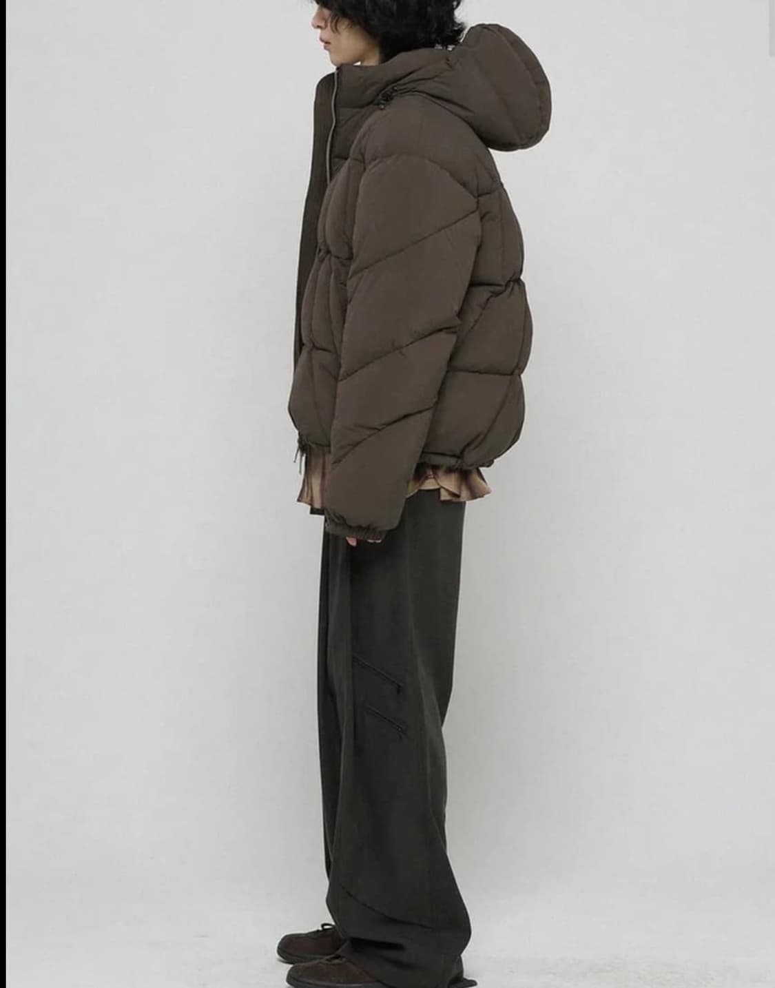 비긴202 헤비다운점퍼 브라운 3사이즈 패딩 상품이미지4