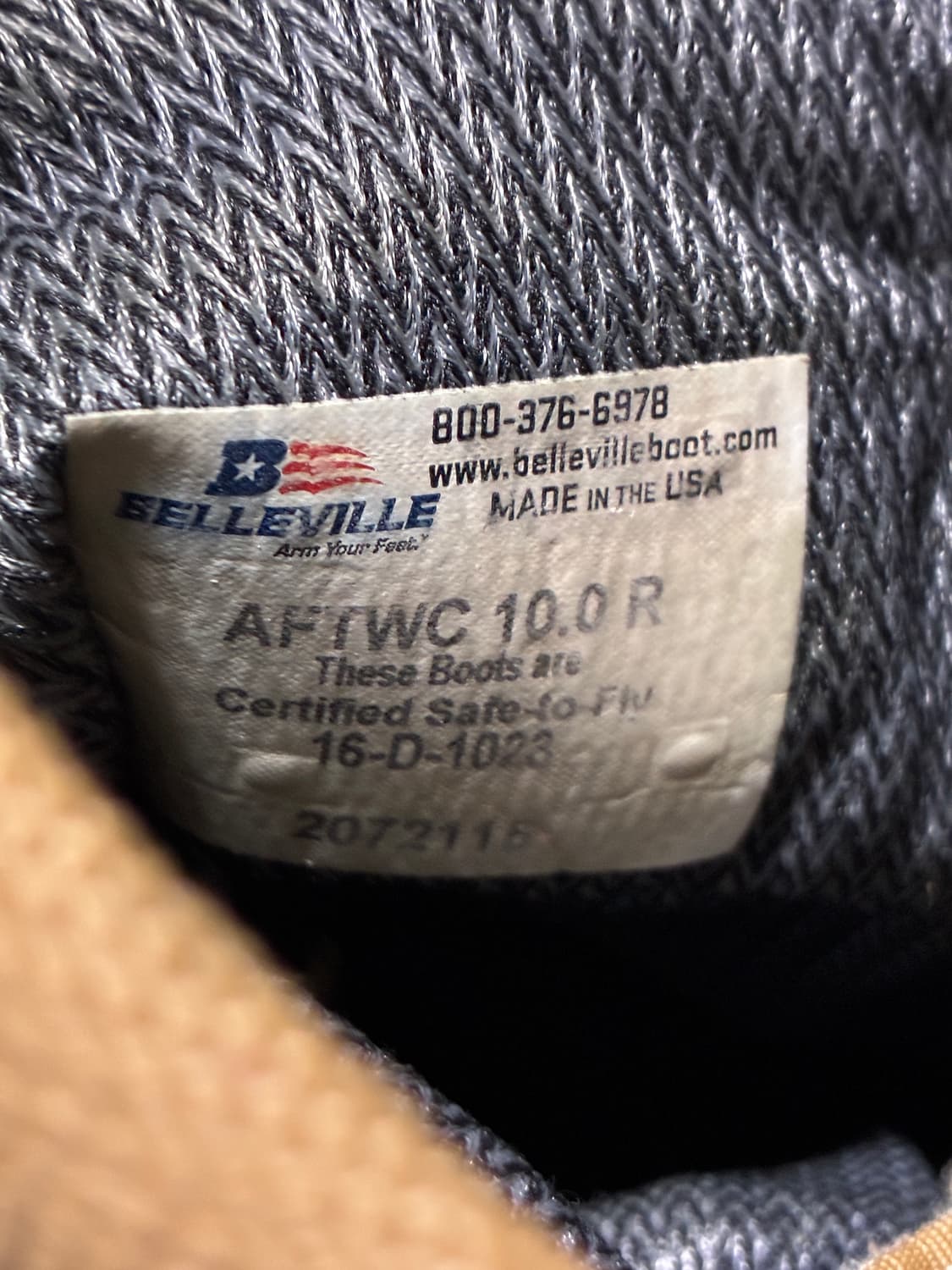 베르빌 군화 BELLEVILLE 고어텍스 컴뱃 부츠 (280mm) 상품이미지6