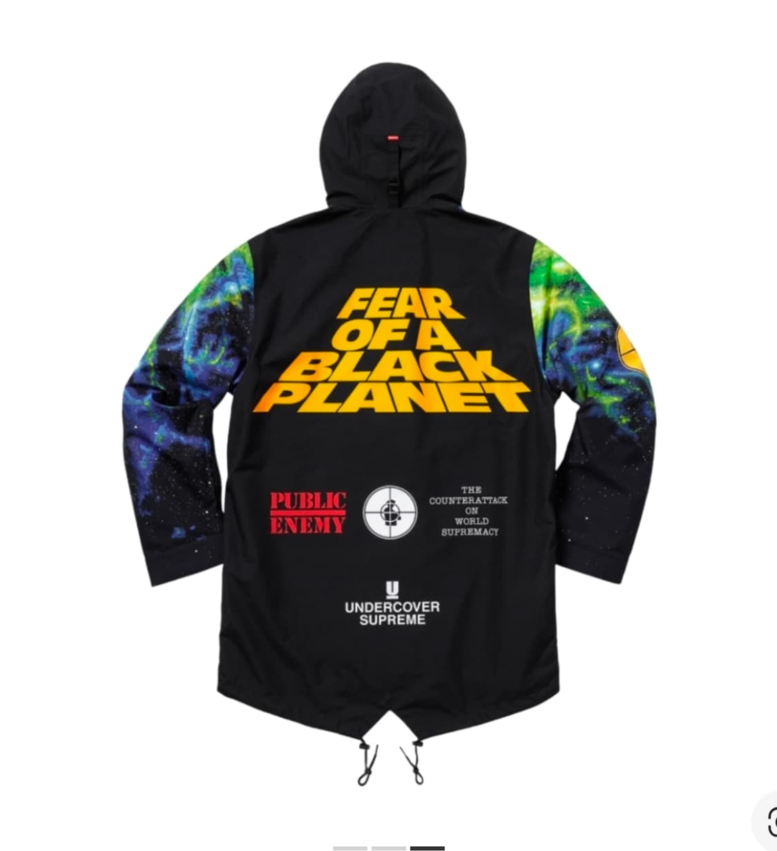 슈프림 x 언더커버 퍼블릭 에너미 테입드 심 파카 상품이미지2