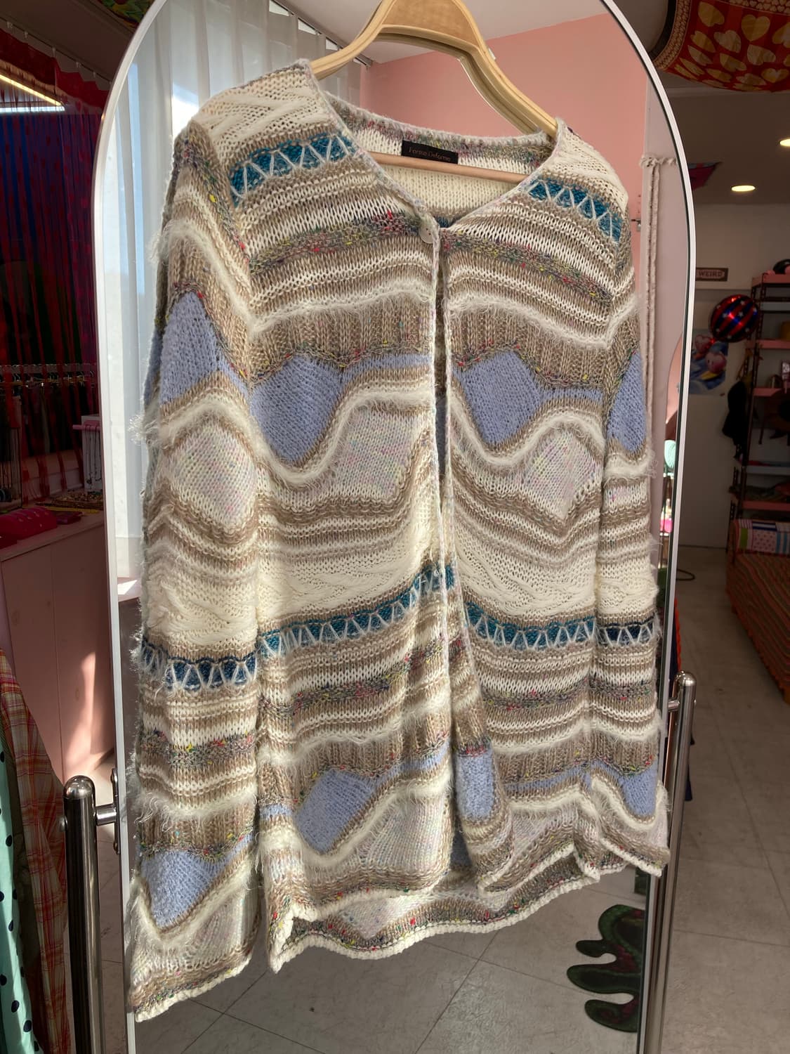 에스닉 아이보리 믹스 니트 가디건 상품이미지6