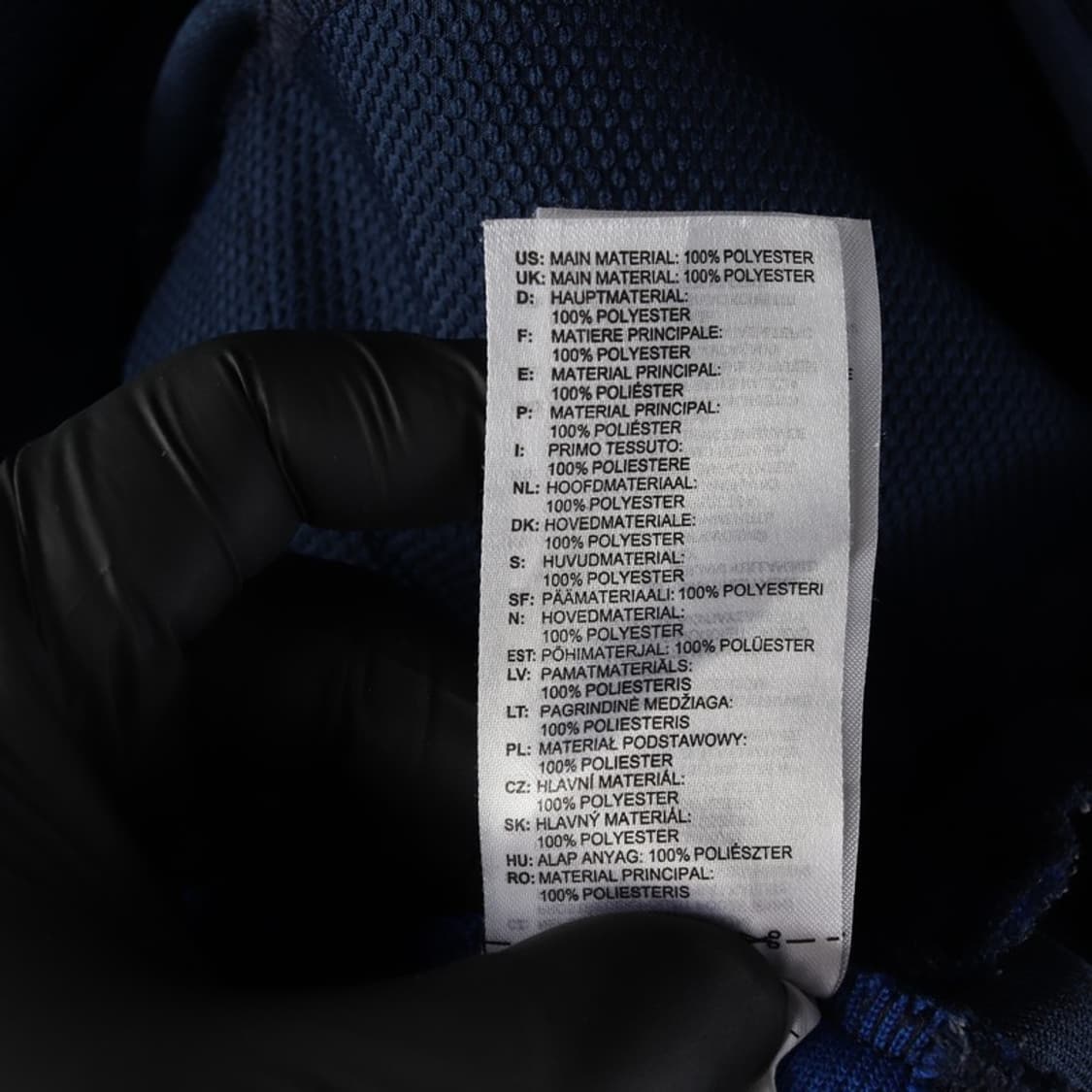 아디다스 네이비 배색 하프집업 플리스 L 상품이미지7