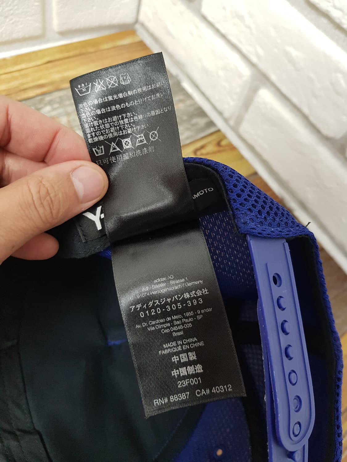 [58/정품] y3 매쉬 볼캡 블루 상품이미지8