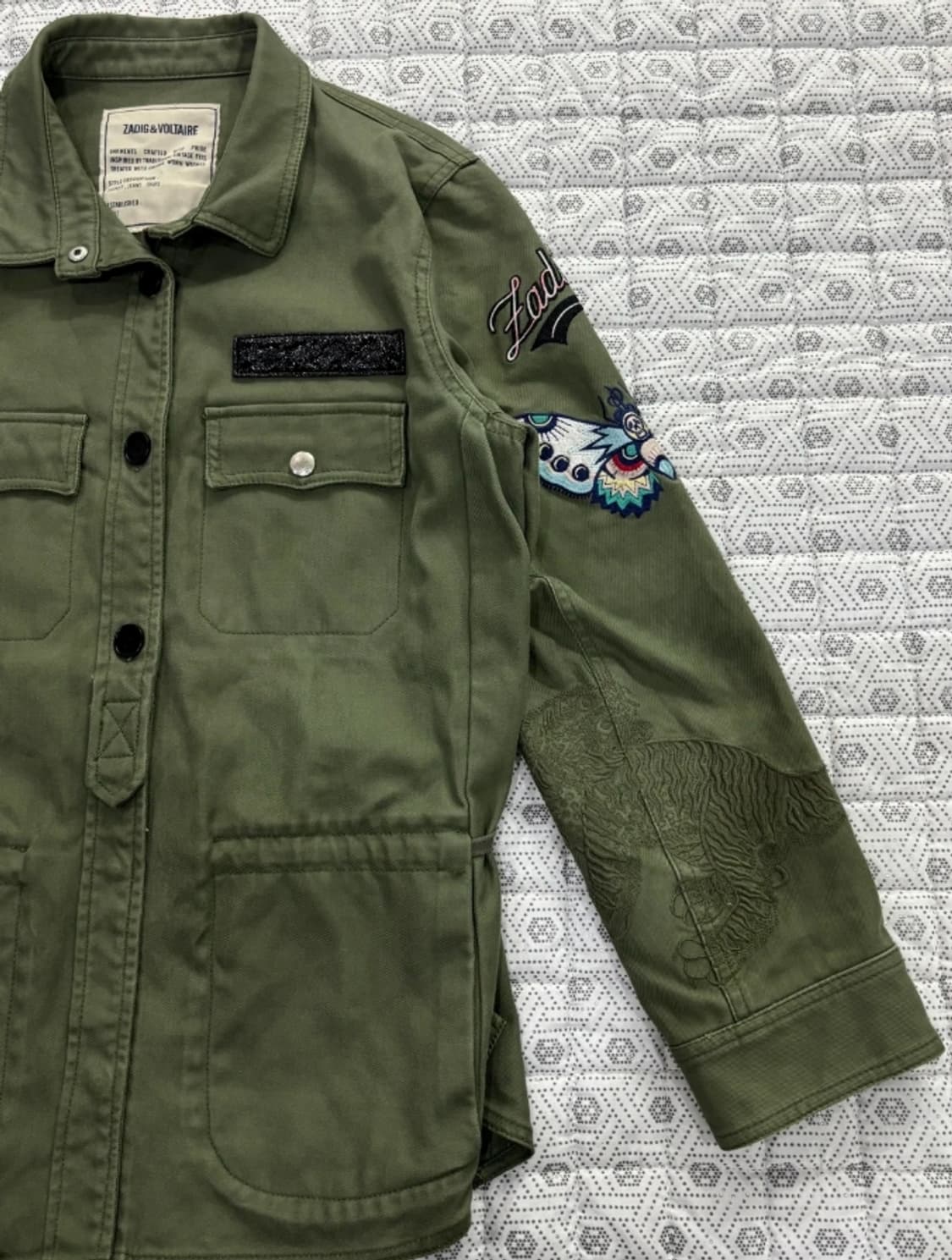 쟈딕 자딕앤볼테르 카키 야상 M 상품이미지4