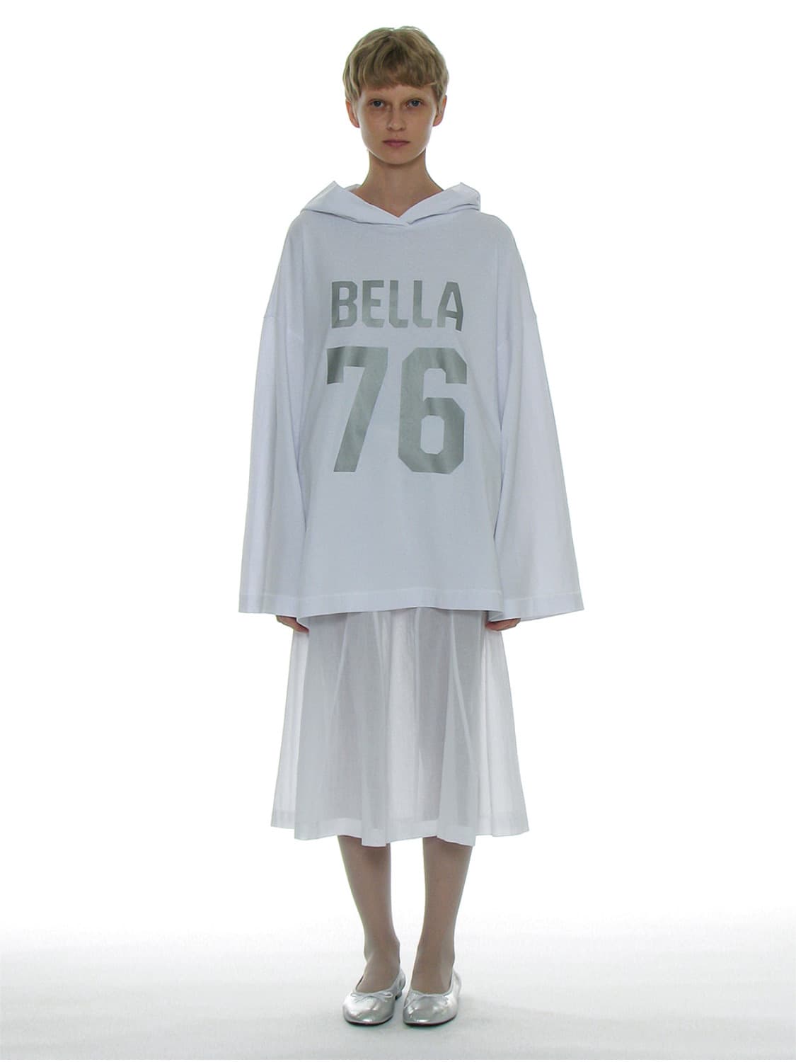[PARTIMENTO] 파르티멘토 Bella 76 오버사이즈 후드 티셔츠 상품이미지1