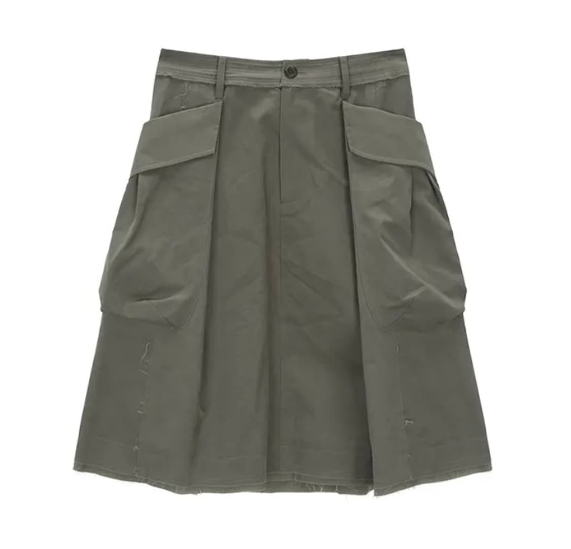 마뗑킴 빅포켓 카고 미디스커트  상품이미지1