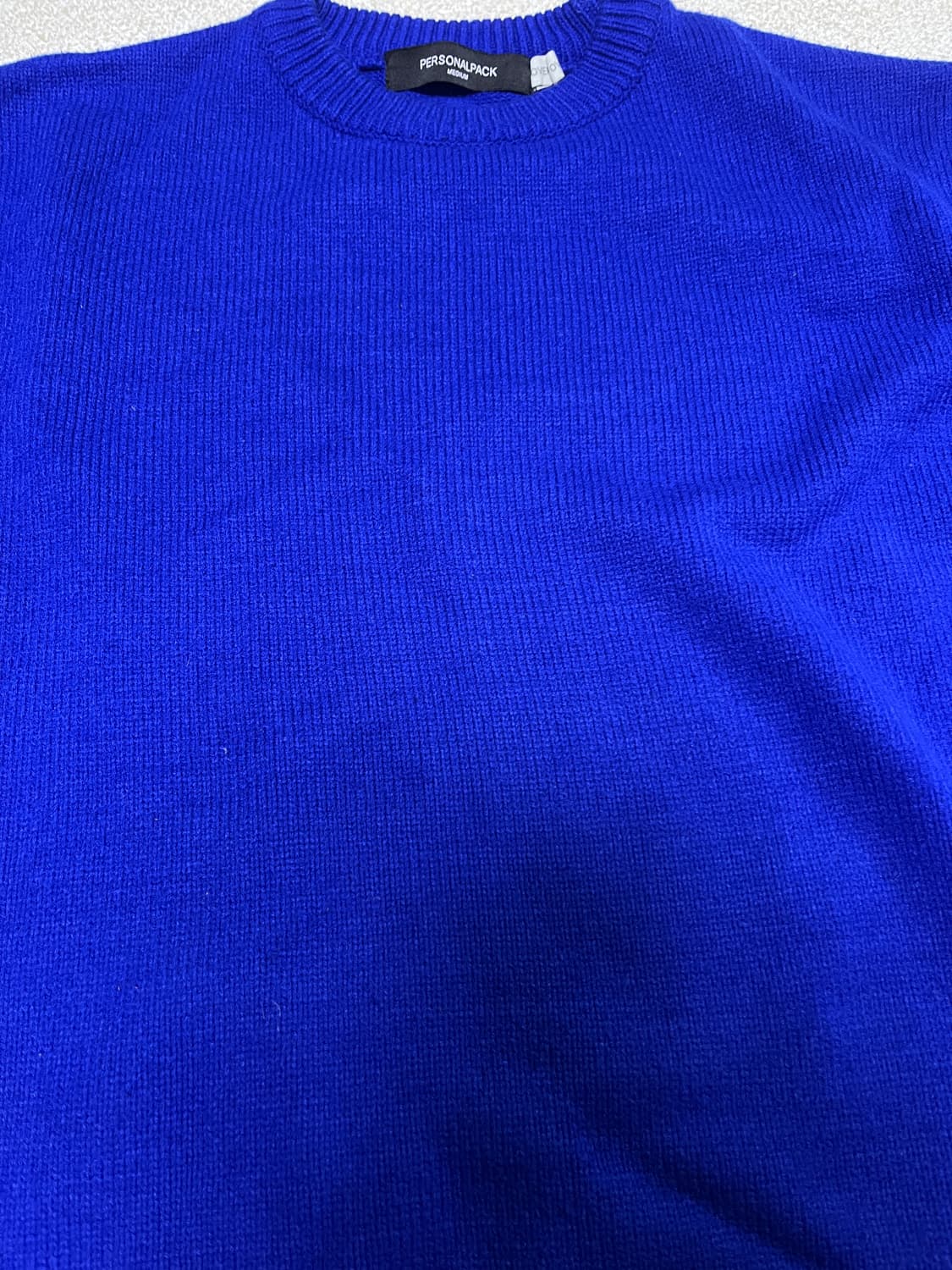 퍼스널팩 오버사이즈 니트 블루 미디움 상품이미지2