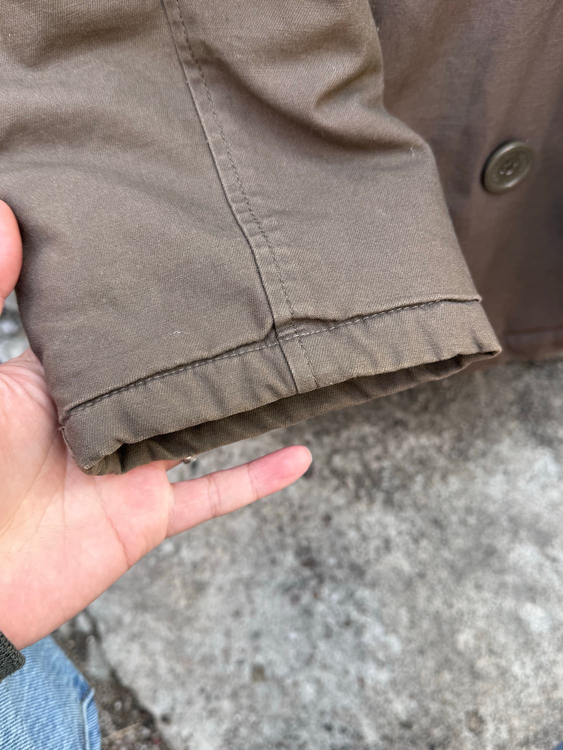 알파인더스트리 이스턴 컬러블럭 피코트 자켓  상품이미지8