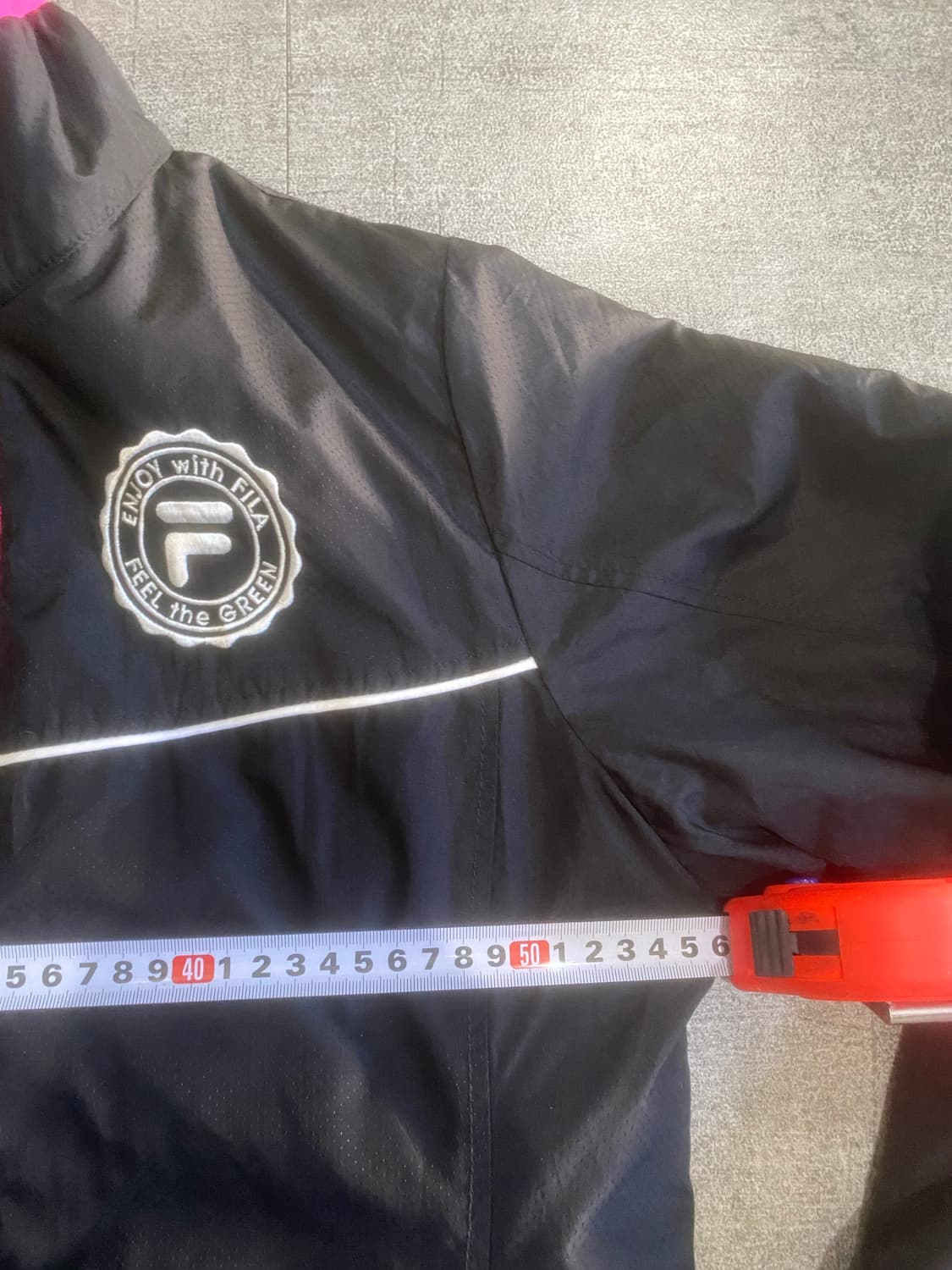 Fila 휠라 핀터깔y2k 올드스쿨스트릿 바람막이자켓 검핑 상품이미지3