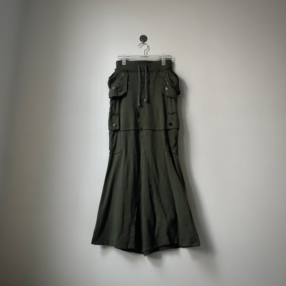 아카이브 벌룬포켓 스터드 카고 롱스커트 펑크 y2k 락시크 갸루 상품이미지2