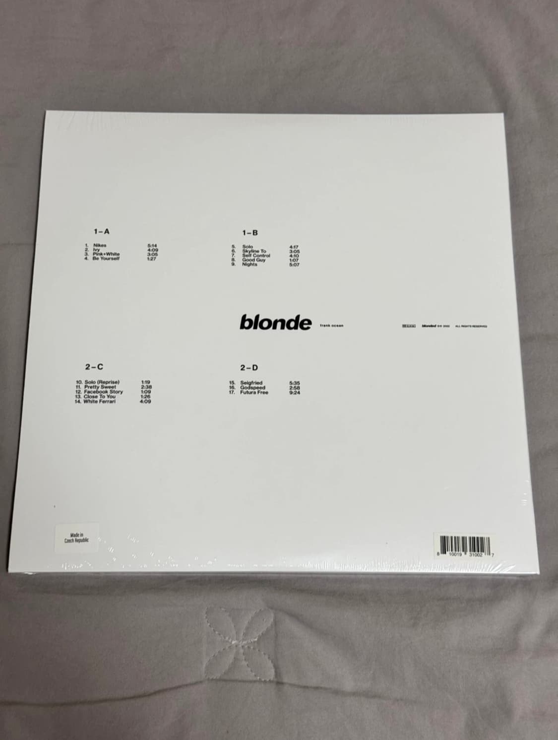 오션 LP 블론드, 체널 오렌지 상품이미지2