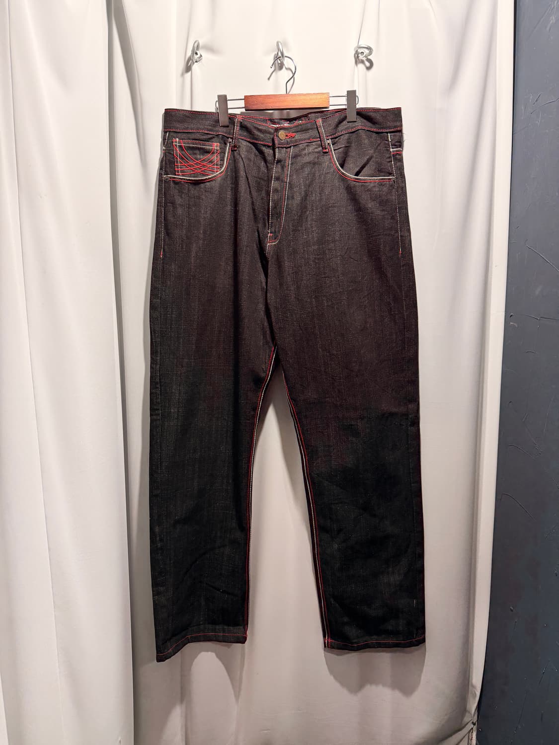 홀리스터 레드 작사 후드집업 + 에볼루션 흑청 힙합 팬츠 세트 상품이미지8