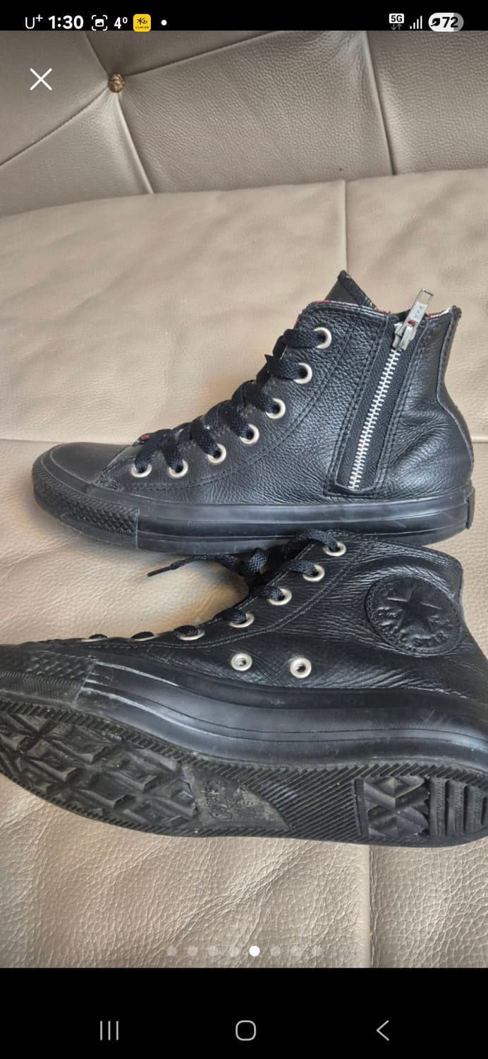 컨버스 척테일러 1970s 하이 프리미엄 레더 240mm 상품이미지5