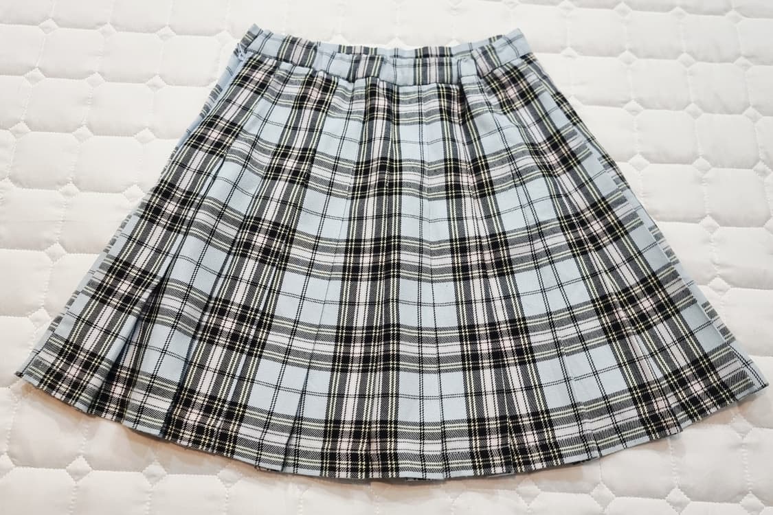 체크 플리츠 스커트 상품이미지5