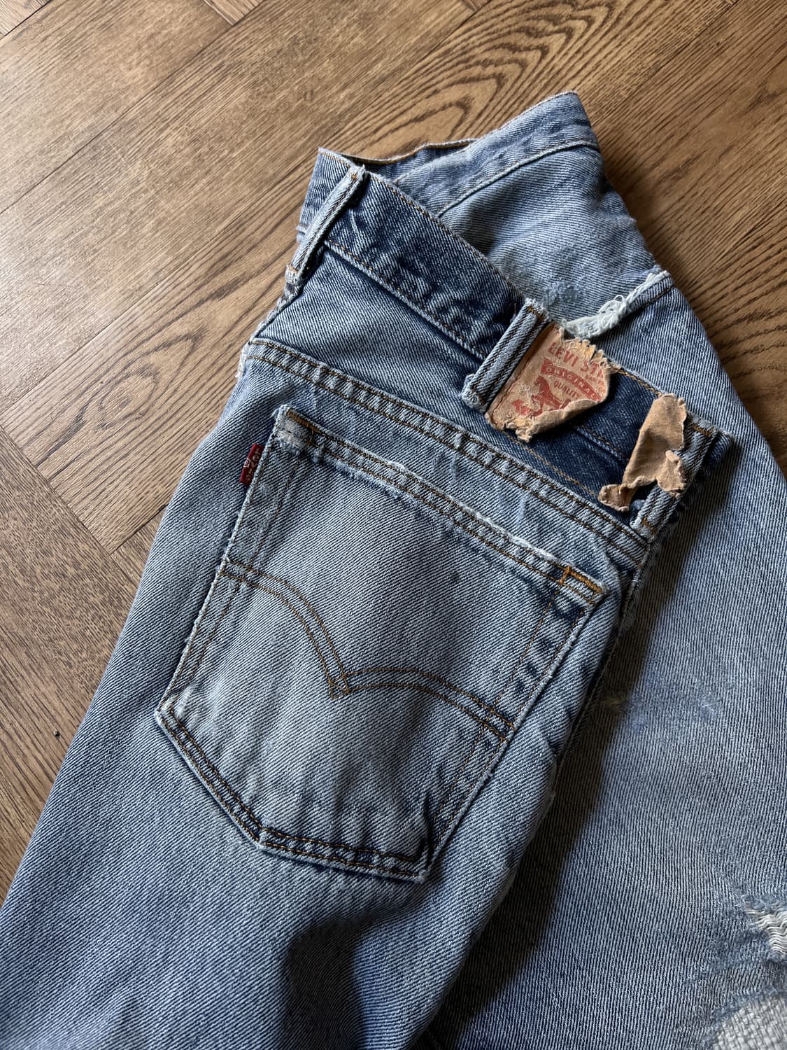 [33]리바이스 517 데미지 리워크 플레어진  F23 상품이미지8