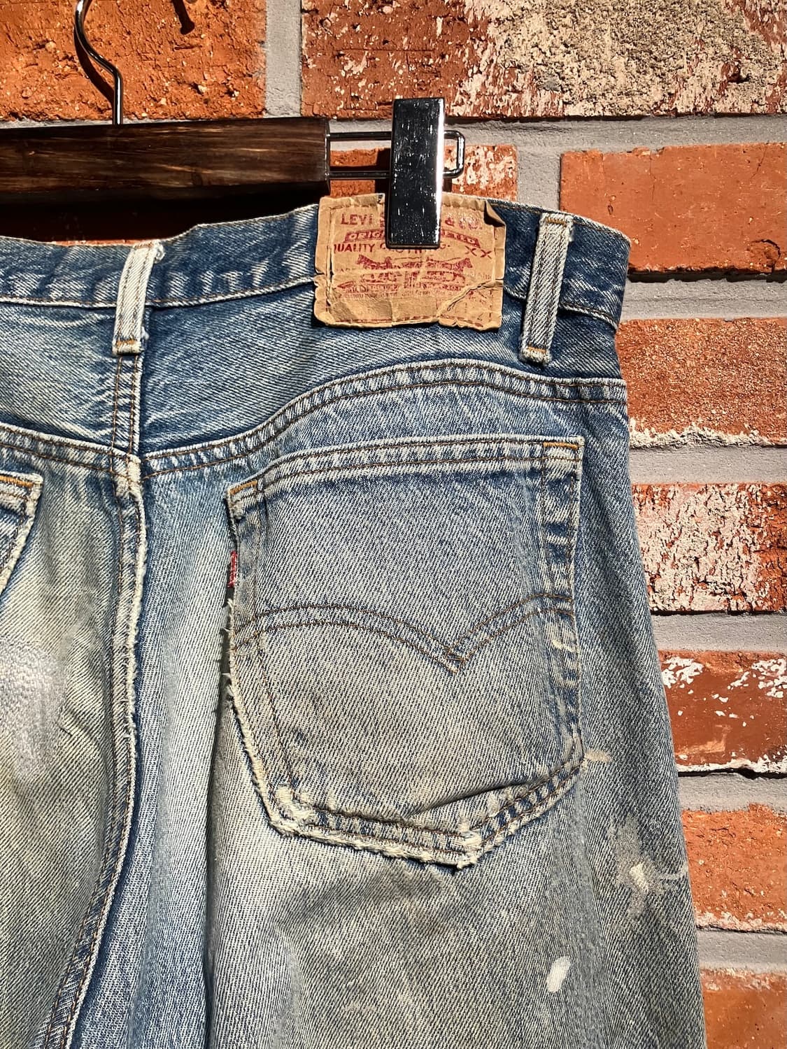 80s USA 빈티지 리바이스 501 데님 팬츠 상품이미지6