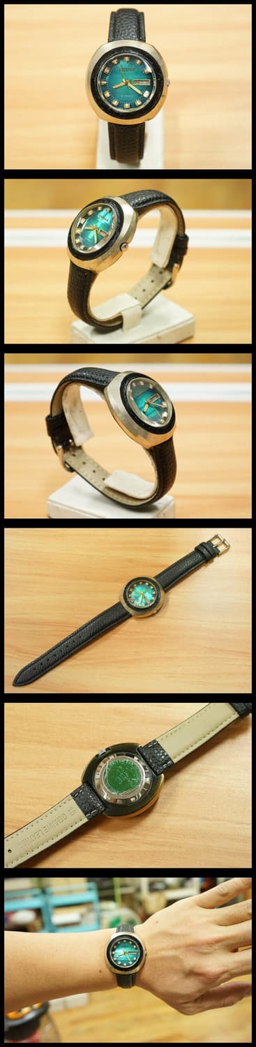 70s 시티즌 ufo 프레임 오토매틱 시계 상품이미지2