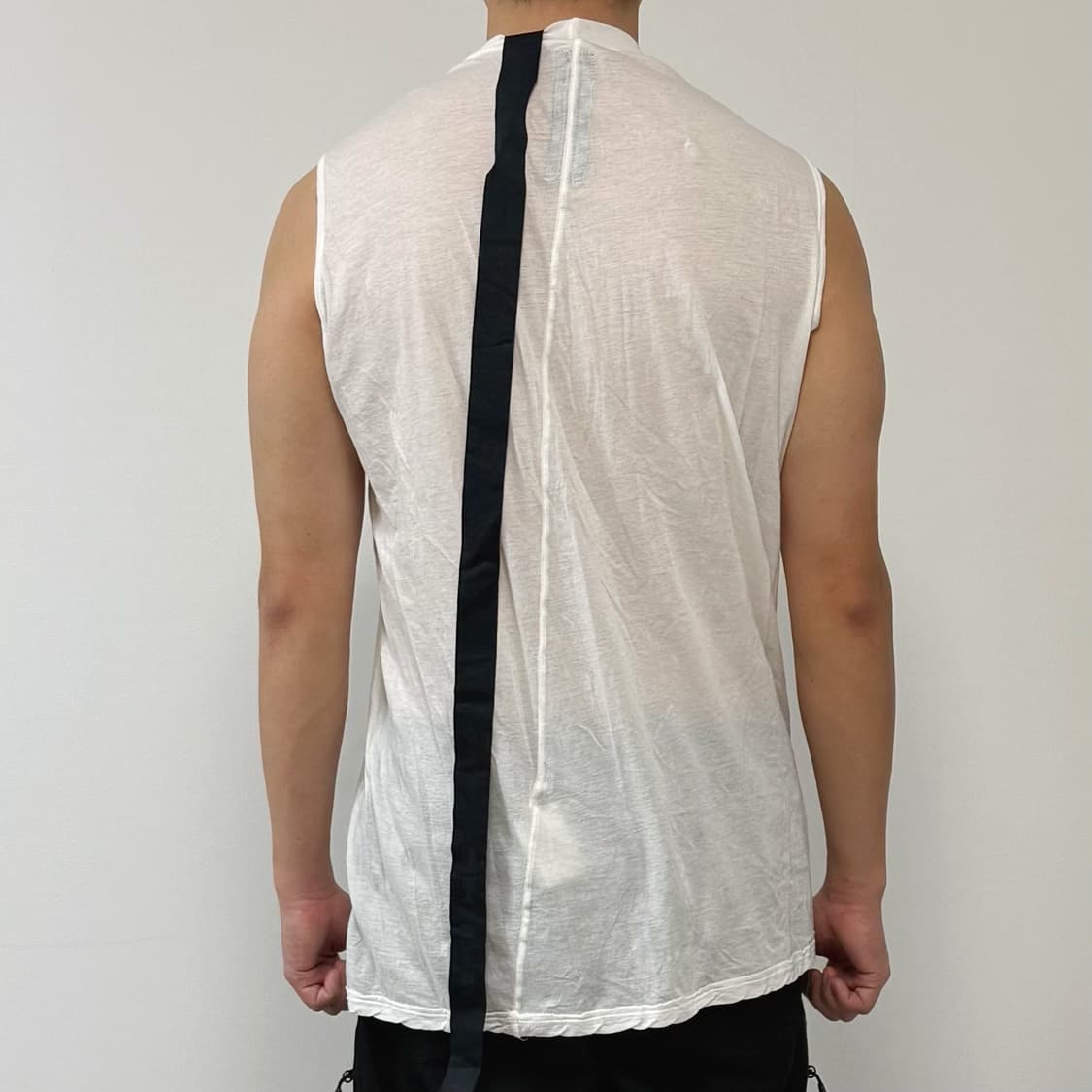 릭오웬스 08SS 다크쉐도우 슬리브리스 나시 밀크 상품이미지2