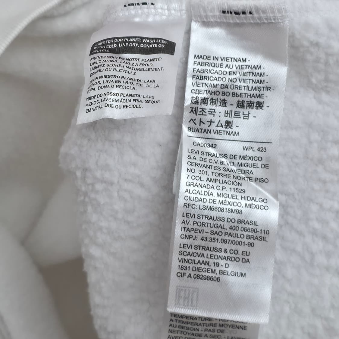 [XL] 리바이스 화이트 맨투맨 상품이미지6