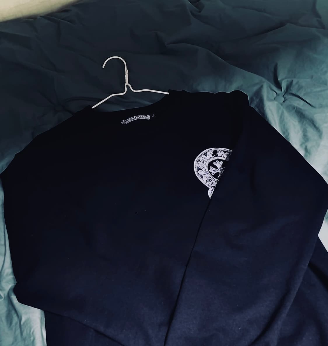 크롬하츠 홀스슈 맨투맨 블랙 L 상품이미지4