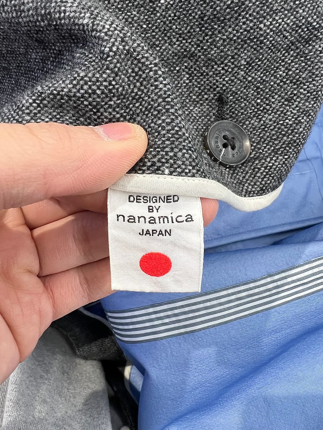 나나미카 차콜 고어텍스 울 체스터필드 카라 코트 상품이미지10