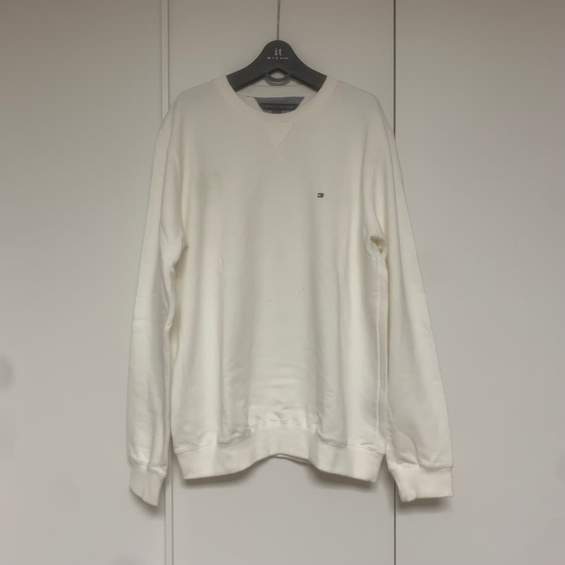 타미힐피거 화이트 스웨트셔츠 105 사이즈 상품이미지1