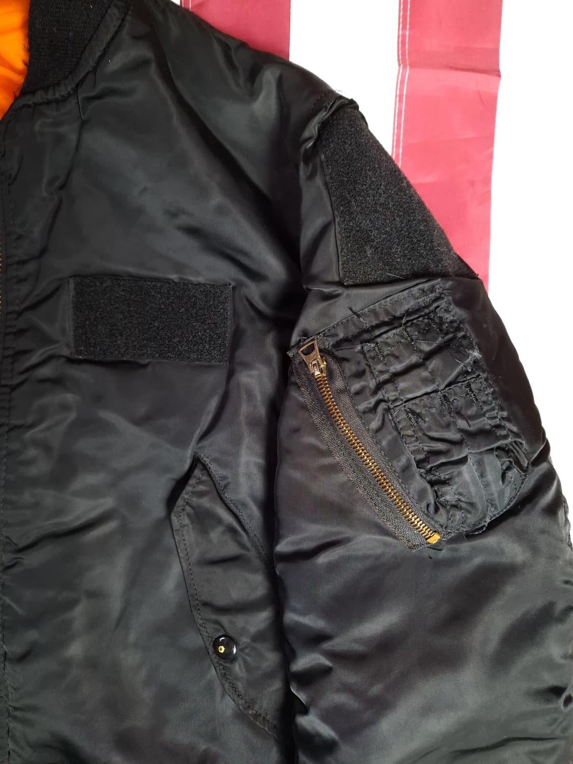 오리지날 90's 미국제조 알파사 미공군 민수용 MA-1 항공자켓 상품이미지5